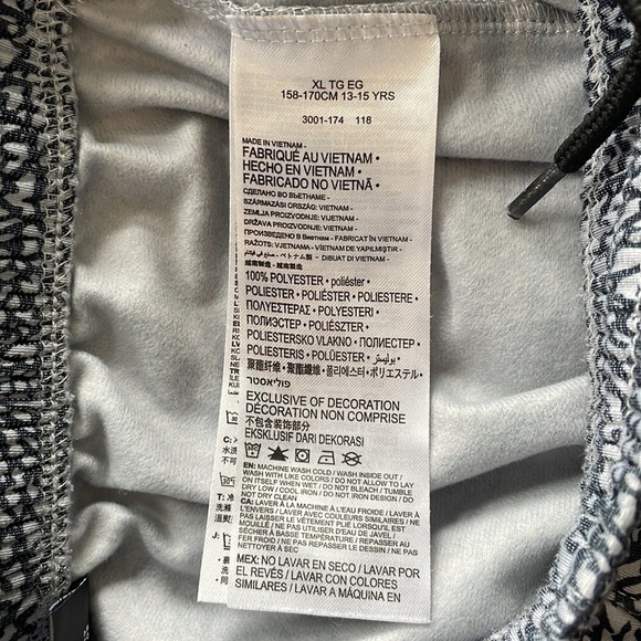 ⭐️HP⭐️ SzXL Youth Jordan Light Weight Black/Grey Patterned Joggers VGUC - Picture 6 of 6